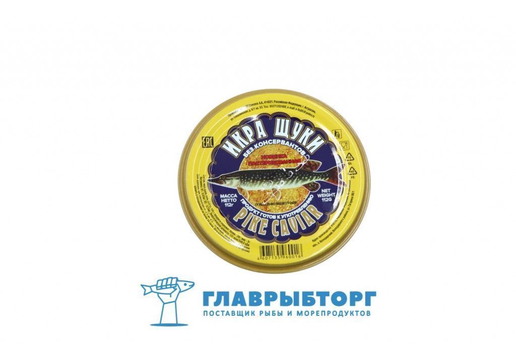 картинка Икра щуки охлаждённая пастеризованная 112г (осень) Астрахань от Главрыбторг