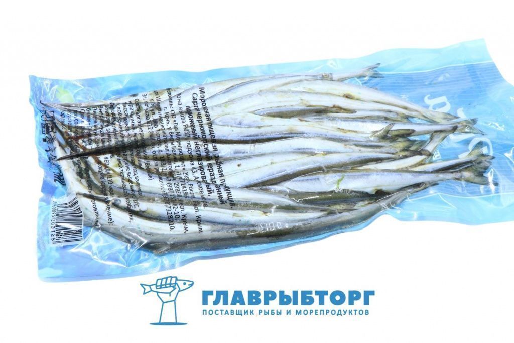 картинка Сарган черноморский мороженый в/у 1кг Крым от Главрыбторг