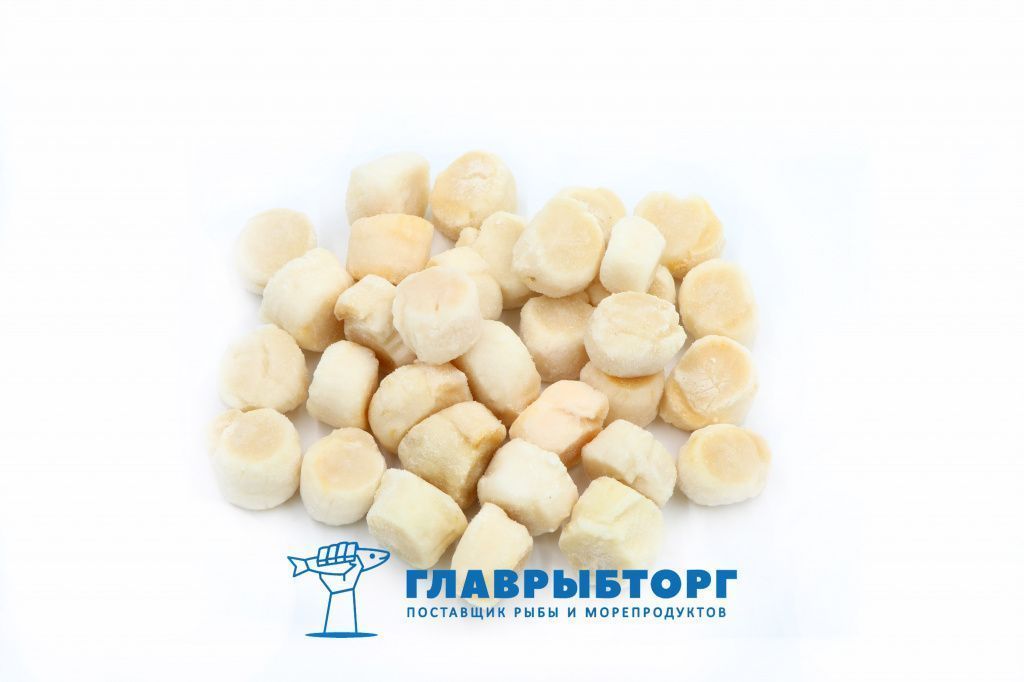 картинка Гребешок филе 80-100 шт/кг (L) дикий не отбеленный 1*12кг Курилы от Главрыбторг